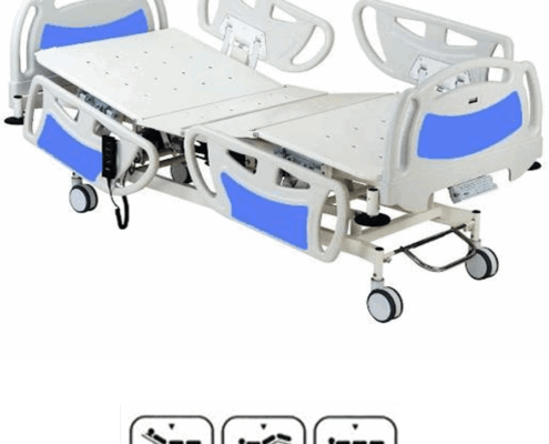 Electric 3 Function Hospital Cot Motorized hospital bed with three adjustable functions for patient comfort