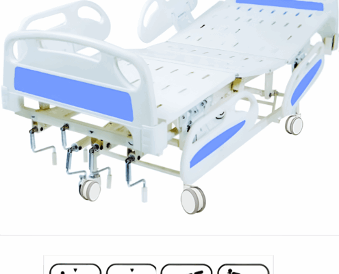 Semi Fowler Cot with 3 Functions Semi Fowler hospital cot with three-position adjustment for patient support