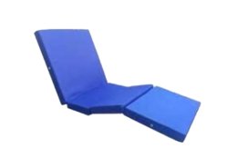 Foldable Hospital Bed Foldable hospital bed with blue mattress for patient comfort