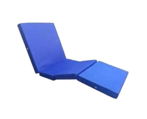 Foldable Hospital Bed Foldable hospital bed with blue mattress for patient comfort