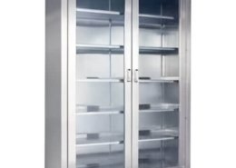 Instrument cabinet Stainless steel instrument cabinet with glass doors for hospital storage