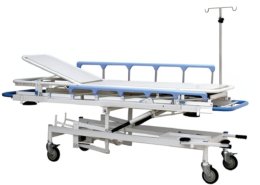 STRETCHER TROLLEY – PREMIUM Premium hospital stretcher trolley with adjustable height and smooth mobility